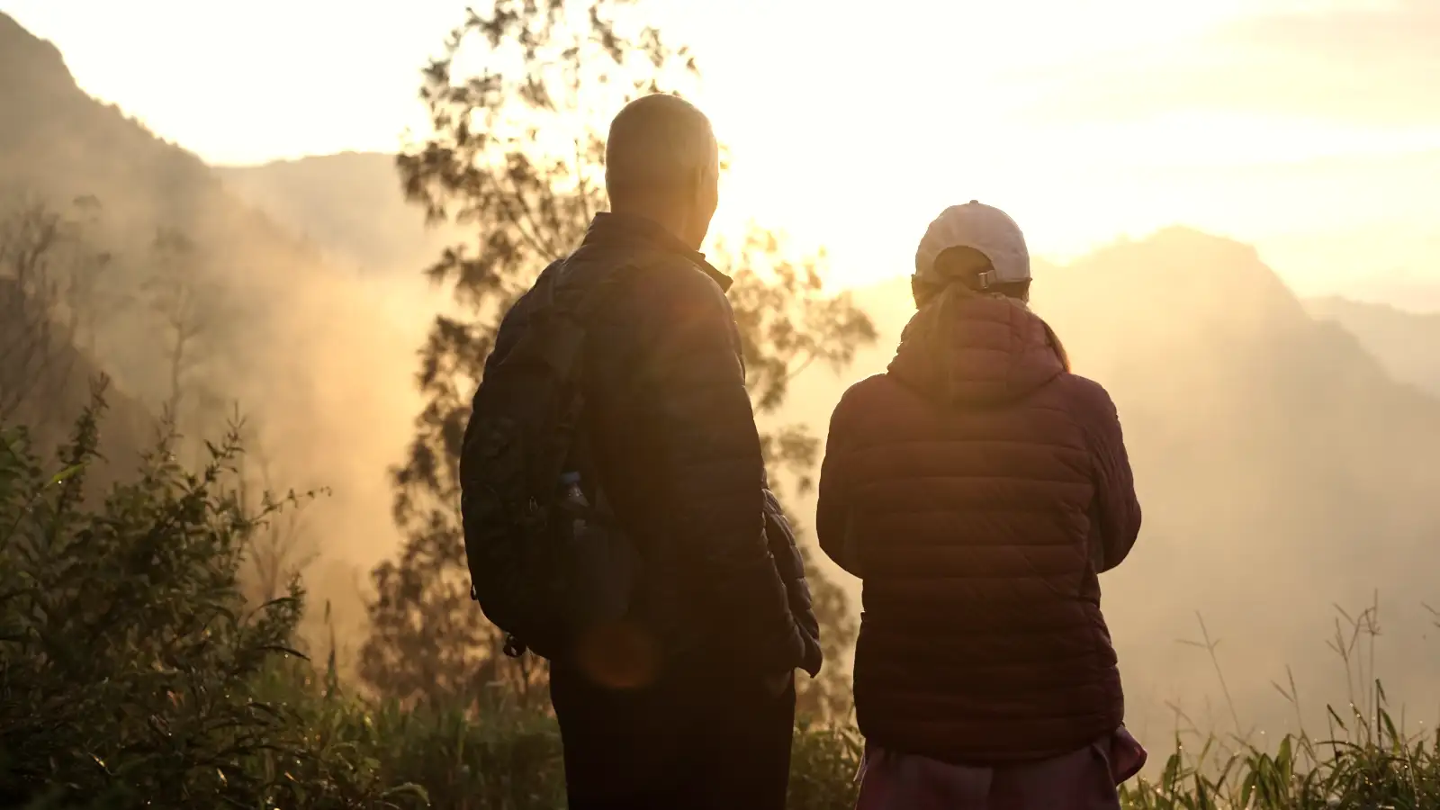 Hiking trail leading to Mentigen Hill viewpoint in Bromo